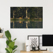 30" x 24" papier Poster met "Geschrokken" afbeeldi (Thuiskantoor)