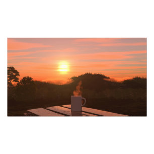 30" x 24" papieren poster: "Beste ochtend ooit" af Foto Afdruk