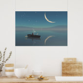 30" x 24" papieren poster met "vredig" beeld (Keuken)