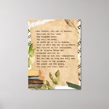 30 x 40 Canvas - Het Gebed van de Heer