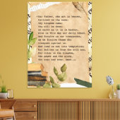 30 x 40 Canvasprint - Het Onze Vader Canvas Afdruk (Insitu (Woonkamer))
