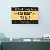 30 x 48" Boerenmarkt Honing Tafel Banner Geel (Beurs)
