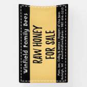 30 x 48" Imkerhoning Tafelbanner Bijen Spandoek (Verticaal)