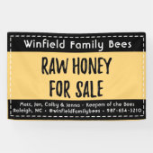 30 x 48-inch Banner voor honingbijen uit de boeren (Horizontaal)