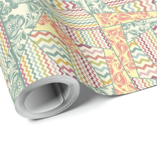 30 x 60 ft Gift wrapping papier zigzag abstract (Rol Hoek)