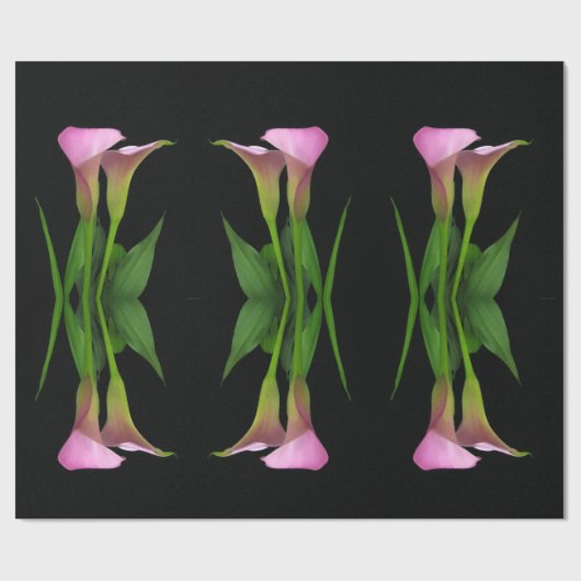 30"x 6"Calla Lily Verpakkende Document Broodje Cadeaupapier (Vlak)