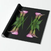 30"x 6"Calla Lily Verpakkende Document Broodje Cadeaupapier (Uitgerold)