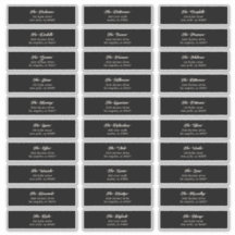 30 x individueel Black Cream Guest Envelope Adres