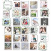 30 x TROUWFOTO Collage Journal Planner Bladeren Sticker (Voorkant)