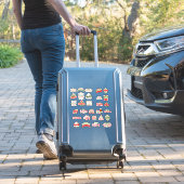 30 x Vintage Kerstmis Rood Groen Scrapbooking Sticker (Koffer Insitu)