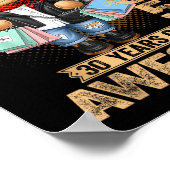 30 Year Old Made In 1995 Teddy Bear 30th Birthday Poster (Hoek)