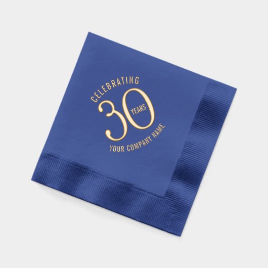 30 years business corporate anniversary custom folie servetten (Links)