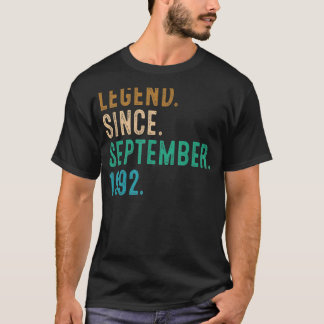 30 Years Old Legend Since September 1992 30th Bir T-shirt