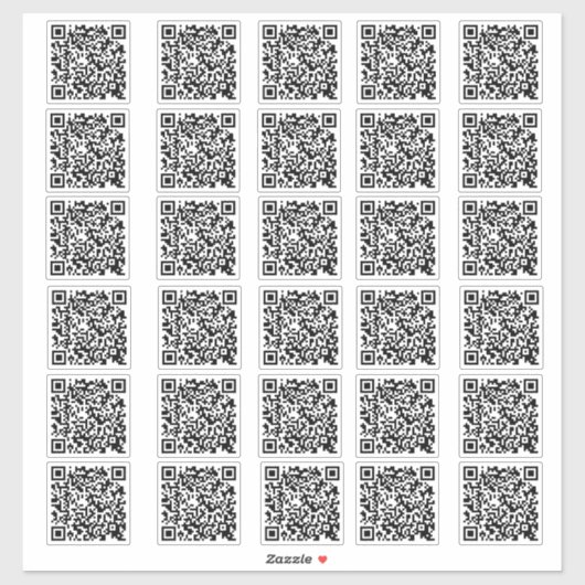 30 Zakelijke QR-code Aangepaste gesneden Vinyl Sti Sticker (Vel)