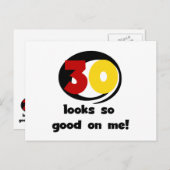 30 Ziet er zo goed uit op mij T-shirts en geschenk Briefkaart (Voorkant / Achterkant)