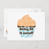 30 zijn is zoete T-shirts en cadeautjes Briefkaart (Voorkant / Achterkant)