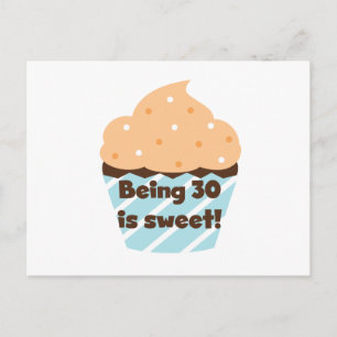 30 zijn is zoete T-shirts en cadeautjes Briefkaart