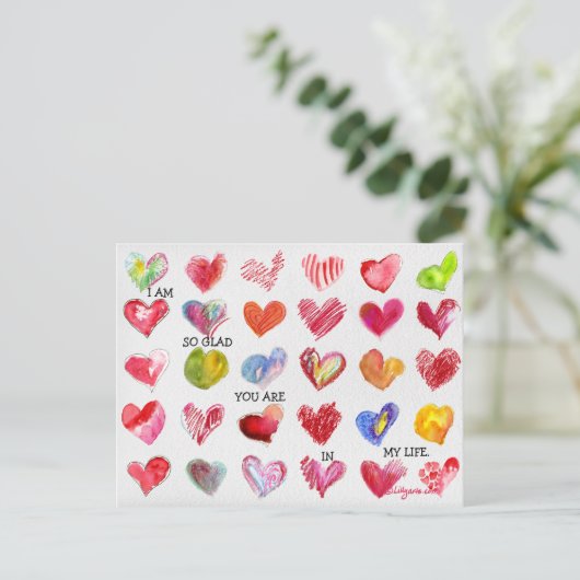 30 ZO BLIJ Valentijn Harten Briefkaart