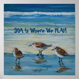 "30A is waar we spelen" Poster