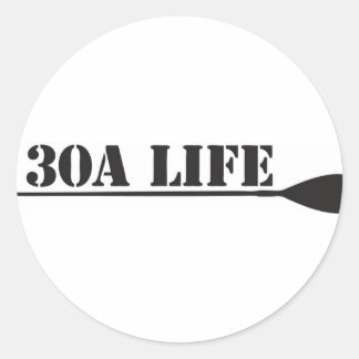 30A LIFE "DE WATERMAN" RONDE STICKER