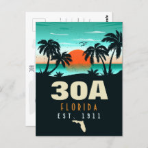30a Route Florida Retro Sunset Souvenirs 60s