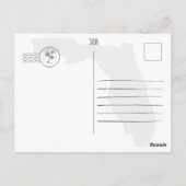 30a Route Florida Retro Sunset Souvenirs 60s Briefkaart (Achterkant)