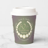 30e/12e Pearl Jubileum Papieren beker (Achterkant)