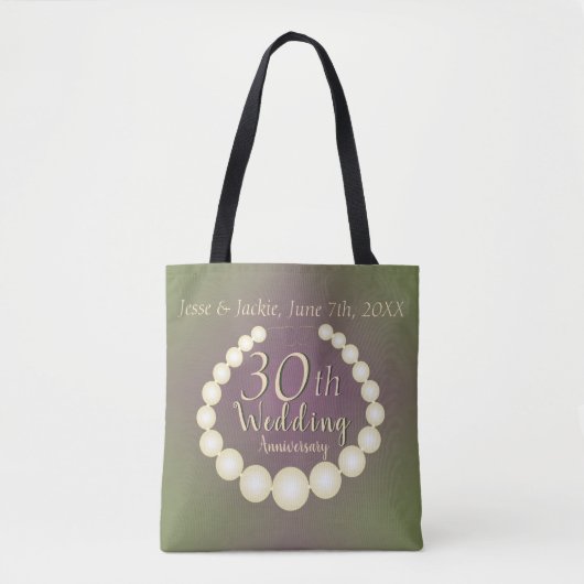 30e/12e Pearl Jubileum Tote Bag (Voorkant)