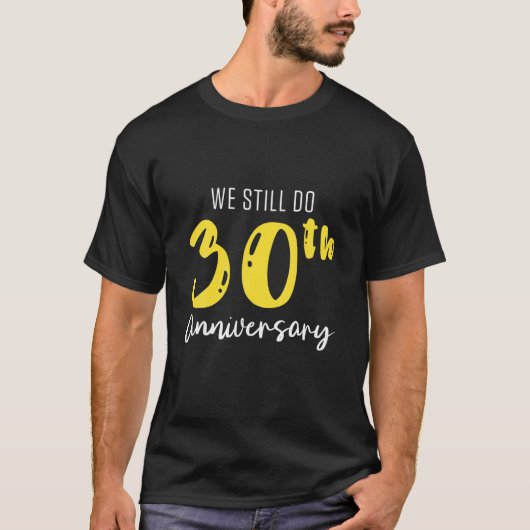30e 30 jaar huwelijksweddenschap Jubileum echtgeno T-shirt (Voorkant)