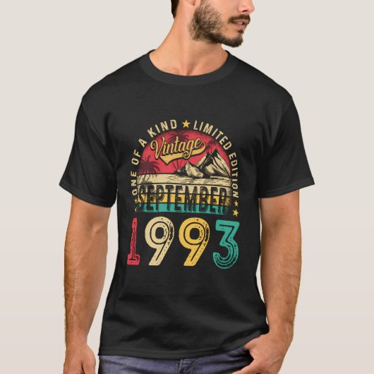  30e 30 jaar oude Mannen Vrouwen  Septem T-shirt (Voorkant)
