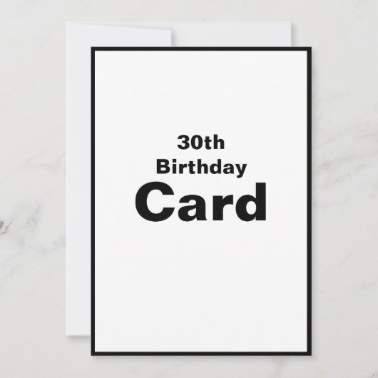30e 30e 30 Dertig 3-0-dagkaart Kaart (Voorkant)