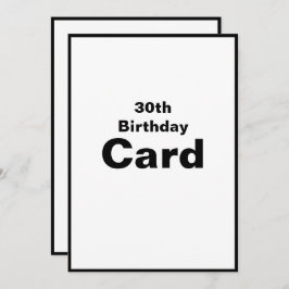 30e 30e 30 Dertig 3-0-dagkaart Kaart