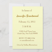 30e - 39e verjaardag van de goudkaarsen van de par kaart (Achterkant)