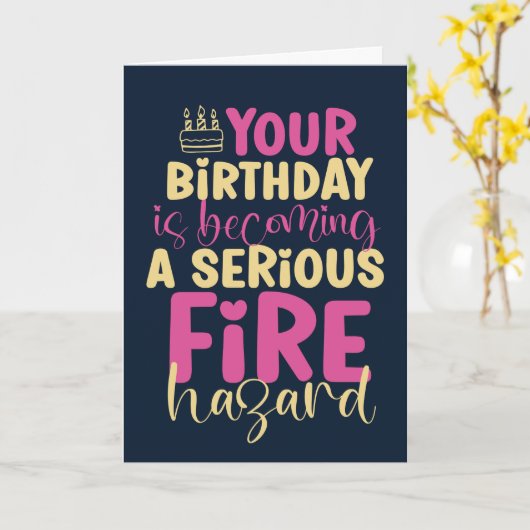 30e 40e 50e verjaardag van de gevreesde gevarendag kaart (Gele Bloem)