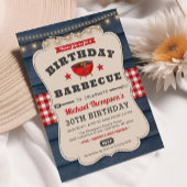 30e BBQ Verjaardag Zomer Barbecue Feest Kaart