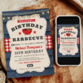 30e BBQ Verjaardag Zomer Barbecue Feest Kaart