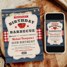 30e BBQ Verjaardag Zomer Barbecue Feest