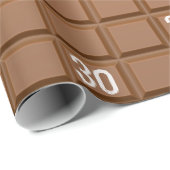 30e 'Birthday Chocolate' Snoep Bar-omslagpapier Cadeaupapier (Rol Hoek)