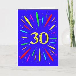 30e 'Birthday Explosion'-Kaart Kaart
