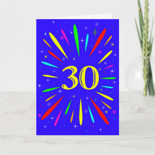 30e 'Birthday Explosion'-Kaart Kaart