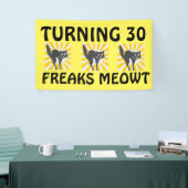 30E BIRTHDAY FUNNY CAT BANNER (Beurs)