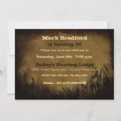 30E BIRTHDAY-INVITATIE - Zonnetijd, Deer, Hunters Kaart (Achterkant)
