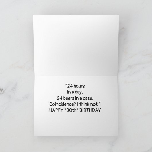 **30e BIRTHDAY** LIFT ONE UP! Kaart (Binnen)