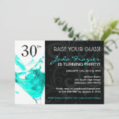 30e BIRTHDAY PARTIJVERZOEKEN Kaart (Staand voorkant)