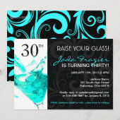 30e BIRTHDAY PARTIJVERZOEKEN Kaart (Voorkant / Achterkant)