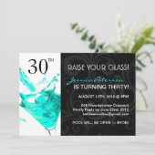 30e BIRTHDAY PARTIJVERZOEKEN Kaart (Staand voorkant)