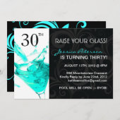 30e BIRTHDAY PARTIJVERZOEKEN Kaart (Voorkant / Achterkant)