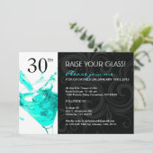 30e BIRTHDAY PARTIJVERZOEKEN Kaart (Staand voorkant)