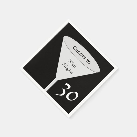 30e Birthday Party Paper Napkins Servet (Hoek)