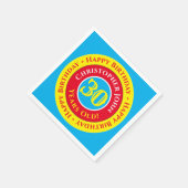 30e Birthday Party Paper Napkins Servet (Hoek)